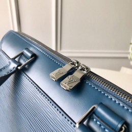 Replica Louis Vuitton Blue Epi Leather Oliver Briefcase