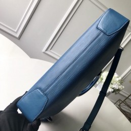 Replica Louis Vuitton Blue Epi Leather Oliver Briefcase