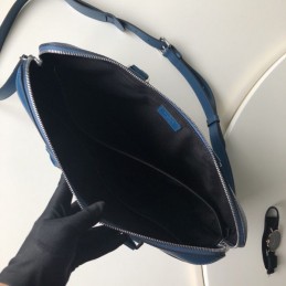 Replica Louis Vuitton Blue Epi Leather Oliver Briefcase