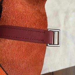 Replica Hermes Orange Brown Picotin Lock 22 Bag