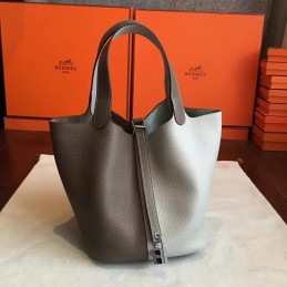 Replica Hermes Taupe Gray Picotin Lock 22 Bag