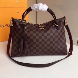 Replica Louis Vuitton Brown Damier Ebene Black Trim Lymington