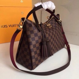 Replica Louis Vuitton Brown Damier Ebene Black Trim Lymington