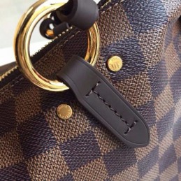 Replica Louis Vuitton Brown Damier Ebene Black Trim Lymington