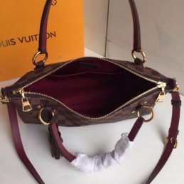 Replica Louis Vuitton Brown Damier Ebene Black Trim Lymington