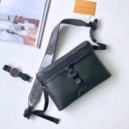 Replica Louis Vuitton Black Monogram Titanium Messenger