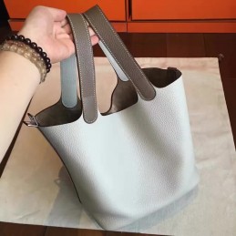 Replica Hermes Taupe Gray Picotin Lock 22 Bag