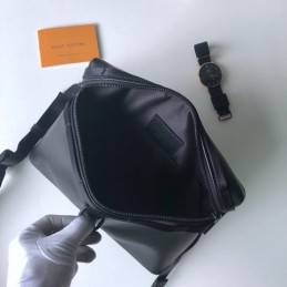 Replica Louis Vuitton Black Monogram Titanium Messenger