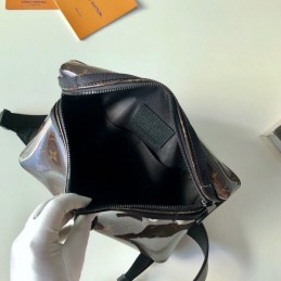 Replica Louis Vuitton Brown Monogram Titanium Messenger Wide Strap