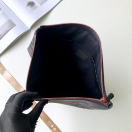 Replica Louis Vuitton Black Monogram Red Graphic Discovery Pochette