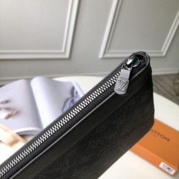Replica Louis Vuitton Black Monogram Flower Discovery Pochette