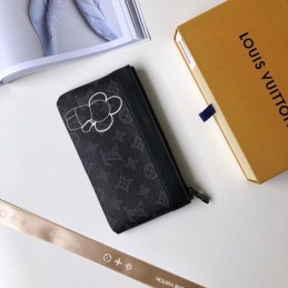 Replica Louis Vuitton Black Monogram Flower Discovery Pochette PM