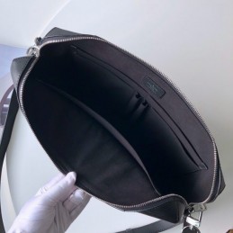 Replica Louis Vuitton Black Taiga Leather Porte Documents Jour