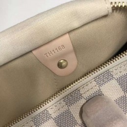 Replica Louis Vuitton White Damier Azur Beige Trim Speedy 35