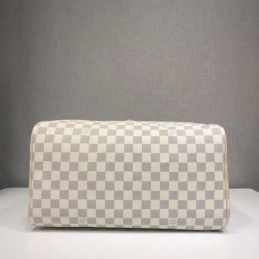 Replica Louis Vuitton White Damier Azur Beige Trim Speedy 35