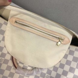 Replica Louis Vuitton White Damier Azur Beige Trim Speedy 35