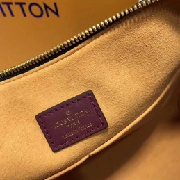 Replica Louis Vuitton Brown Monogram Burgundy Trim Tuileries Handbag