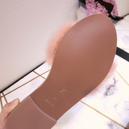 Replica Louis Vuitton Pale Pink Mink Slide Slippers