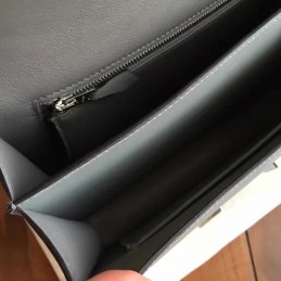 Replica Hermes Gray Constance Mini 18 Smooth Leather Palladium Hardware Bag