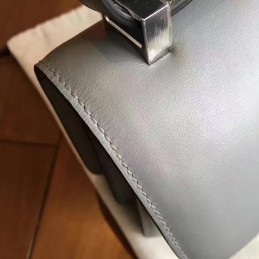 Replica Hermes Gray Constance Mini 18 Smooth Leather Palladium Hardware Bag