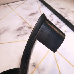 Replica Louis Vuitton Black Lock It Mule Sandals