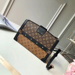 Replica Louis Vuitton Brown Monogram Multicolor Patch Trunk Clutch