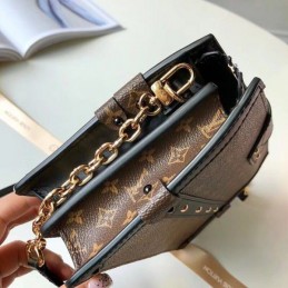 Replica Louis Vuitton Brown Monogram Multicolor Patch Trunk Clutch
