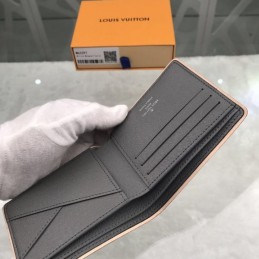 Replica Louis Vuitton Gray Taiga Leather Slender Wallet