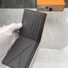 Replica Louis Vuitton Gray Taiga Leather Slender Wallet