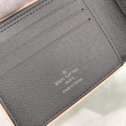 Replica Louis Vuitton Gray Taiga Leather Slender Wallet