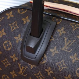 Replica Louis Vuitton Brown Monogram Dark Trim Horizon 55 Rolling Luggage
