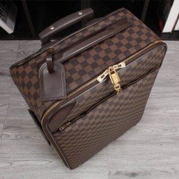 Replica Louis Vuitton Brown Damier Ebene Horizon 55 Rolling Luggage