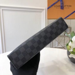 Replica Louis Vuitton Damier Graphite Pochette Voyage MM Wristlet