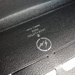 Replica Louis Vuitton Dark Gray Monogram Eclipse Zippy Organizer Wallet - Style 2
