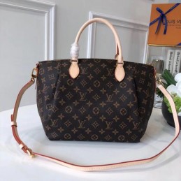 Replica Louis Vuitton Brown Monogram Beige Trim Turenne GM