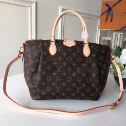 Replica Louis Vuitton Brown Monogram Beige Trim Turenne GM