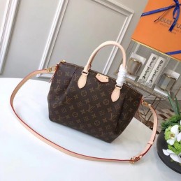 Replica Louis Vuitton Brown Monogram Beige Trim Turenne MM