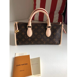 Replica Louis Vuitton Brown Monogram Beige Trim Popincourt
