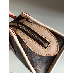 Replica Louis Vuitton Brown Monogram Beige Trim Popincourt