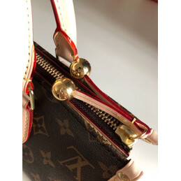 Replica Louis Vuitton Brown Monogram Beige Trim Popincourt