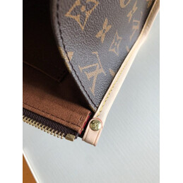 Replica Louis Vuitton Brown Monogram Beige Trim Popincourt