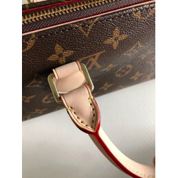 Replica Louis Vuitton Brown Monogram Beige Trim Popincourt