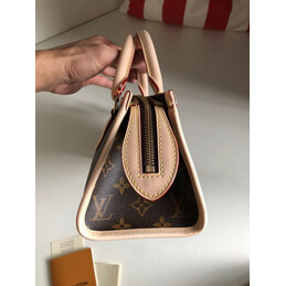 Replica Louis Vuitton Brown Monogram Beige Trim Popincourt