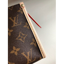Replica Louis Vuitton Brown Monogram Beige Trim Popincourt