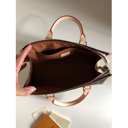 Replica Louis Vuitton Brown Monogram Beige Trim Popincourt