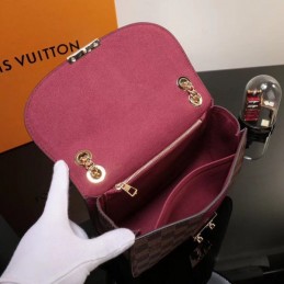 Replica Louis Vuitton Brown Damier Ebene Burgundy Stripe Wight