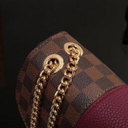 Replica Louis Vuitton Brown Damier Ebene Burgundy Stripe Wight