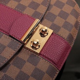 Replica Louis Vuitton Brown Damier Ebene Burgundy Stripe Wight