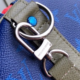 Replica Louis Vuitton Blue Monogram Keepall Bandouliere 45