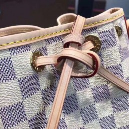 Replica Louis Vuitton White Damier Azur Beige Trim Noe BB